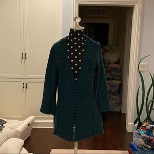 floral detailed jacket